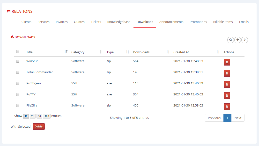 Multibrand For WHMCS: Module Screenshot 17