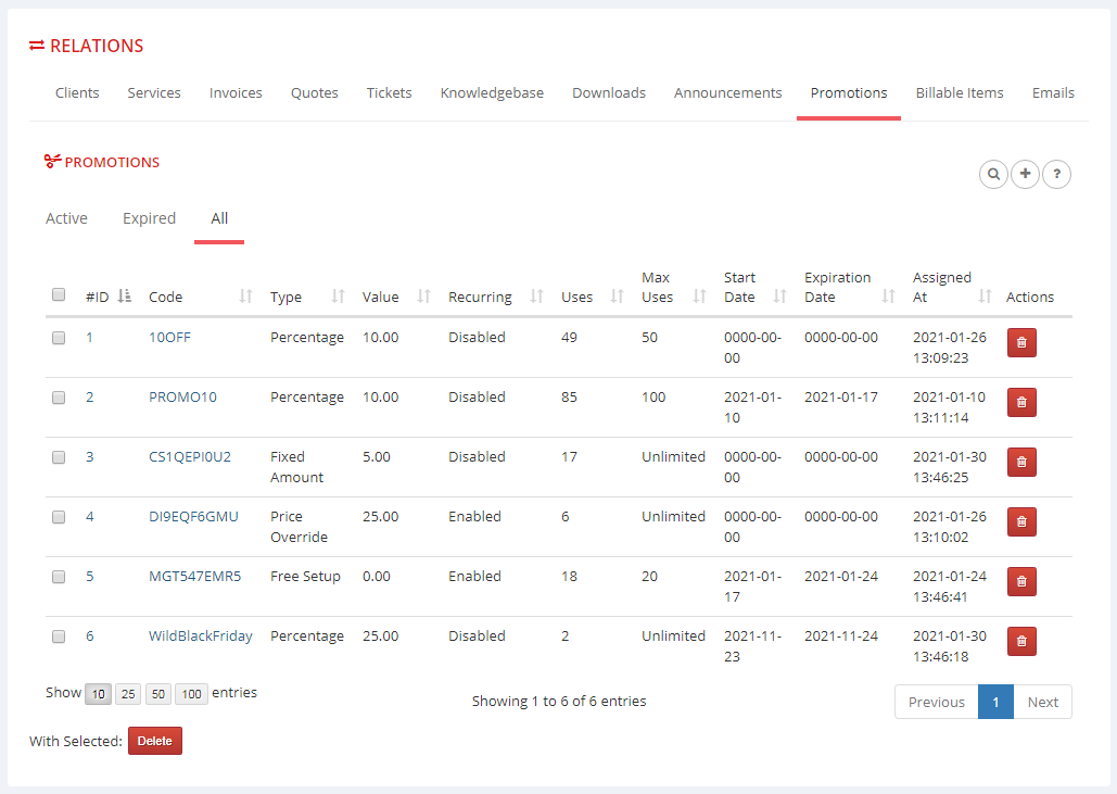 Multibrand For WHMCS: Module Screenshot 19