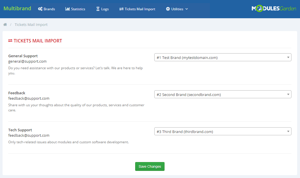 Multibrand For WHMCS: Module Screenshot 24