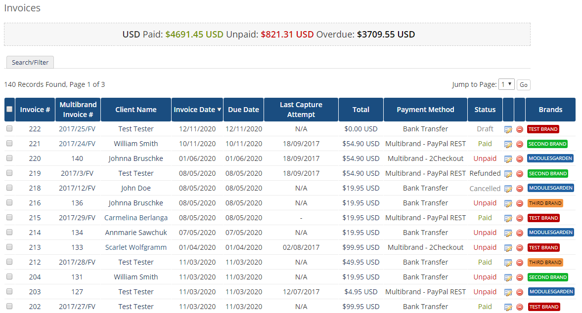 Multibrand For WHMCS: Module Screenshot 27