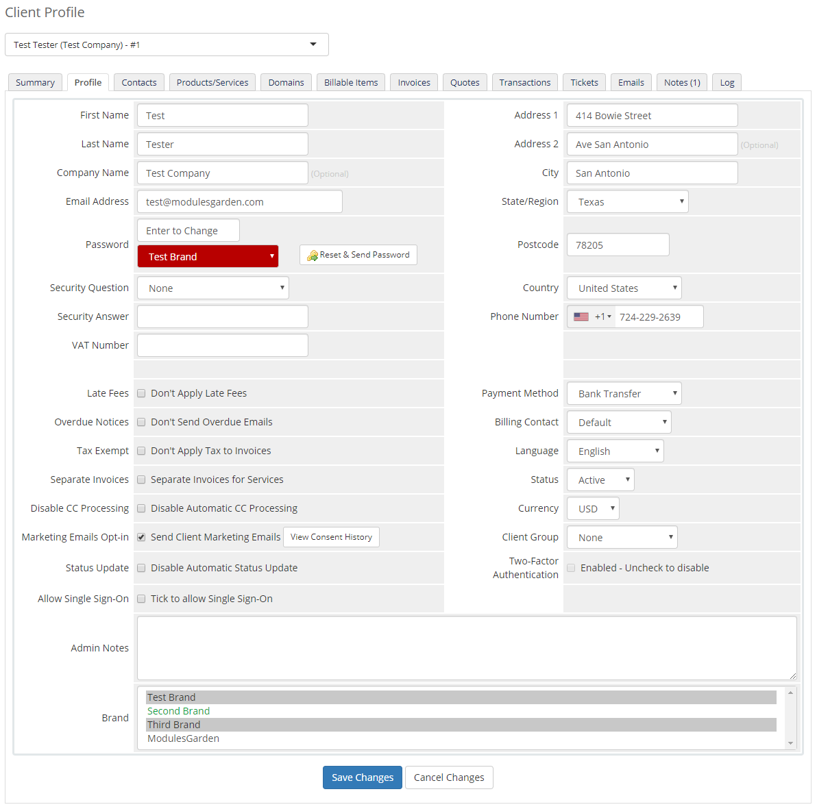 Multibrand For WHMCS: Module Screenshot 29