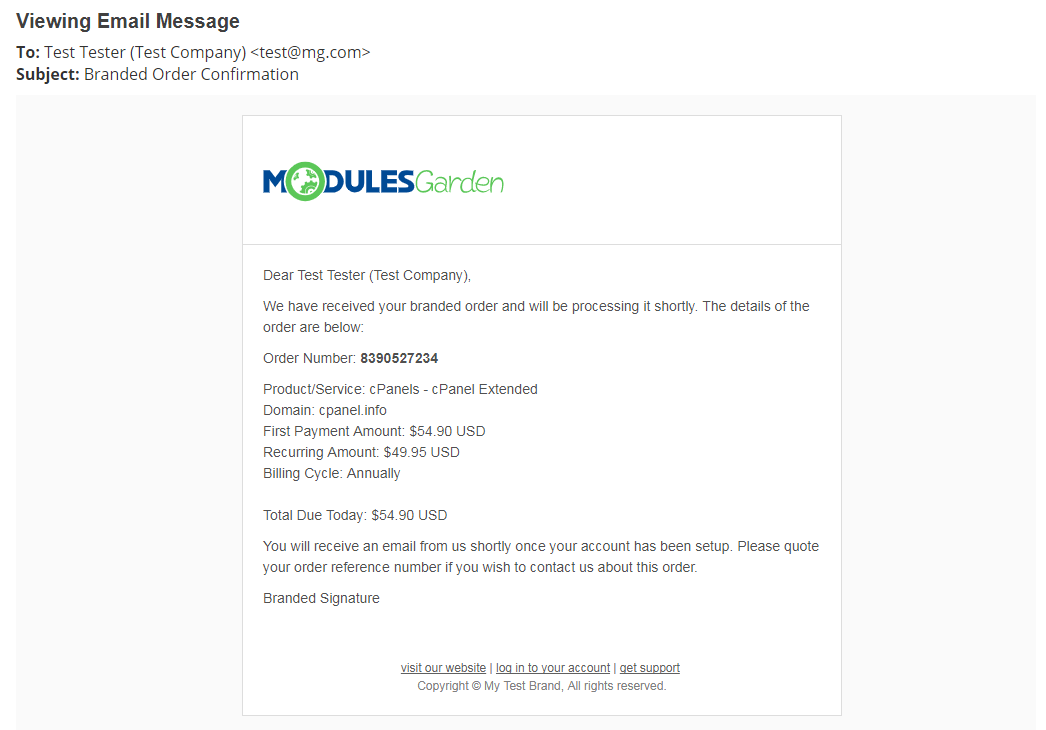 Multibrand For WHMCS: Module Screenshot 33