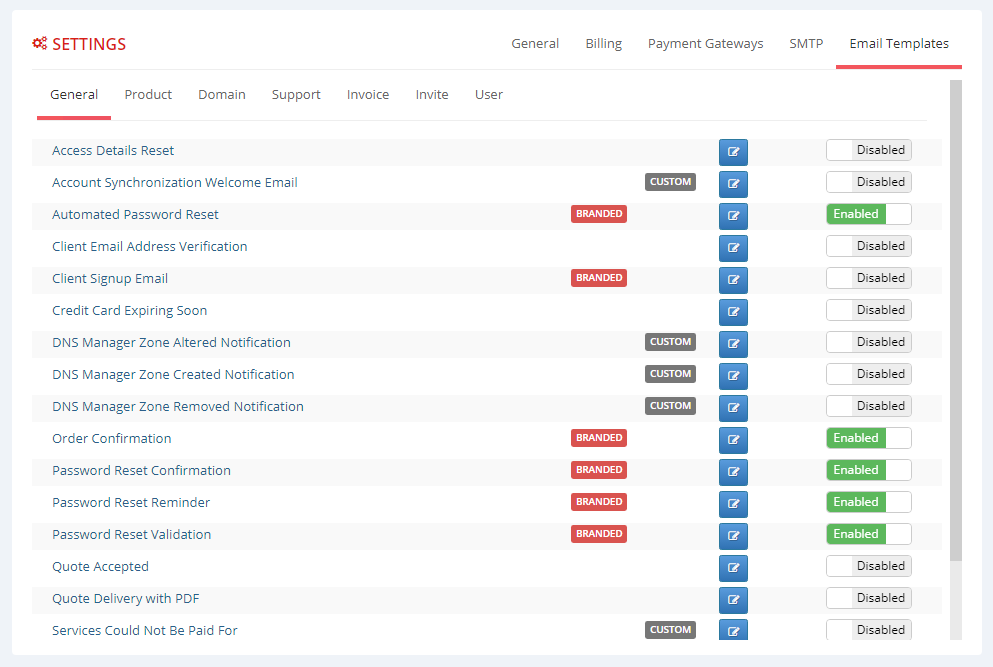 Multibrand For WHMCS: Module Screenshot 6