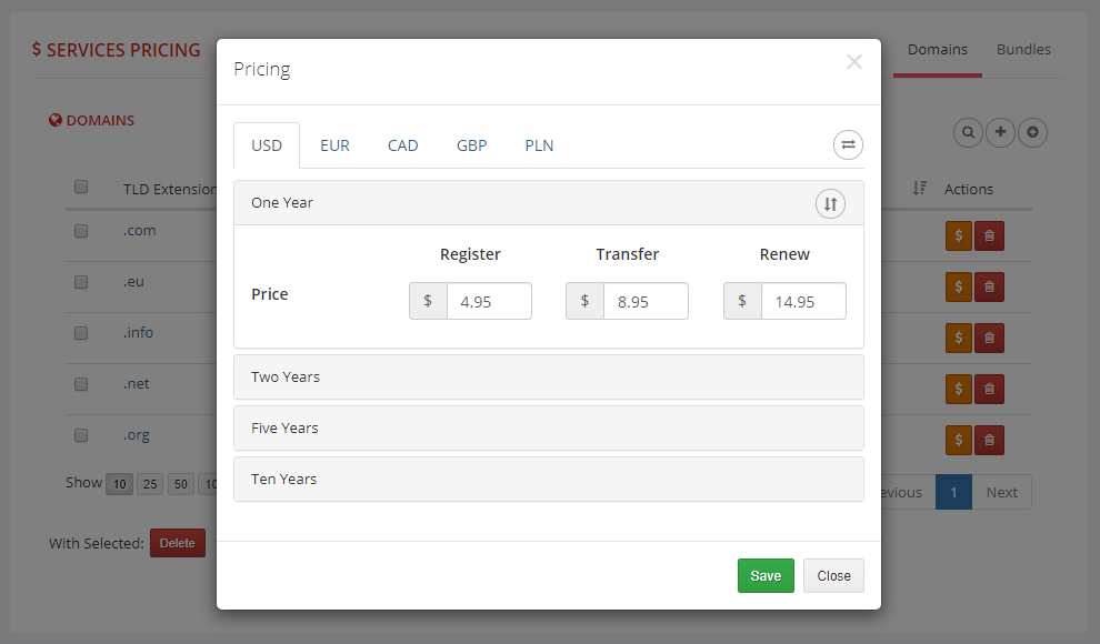 Multibrand For WHMCS: Module Screenshot 9