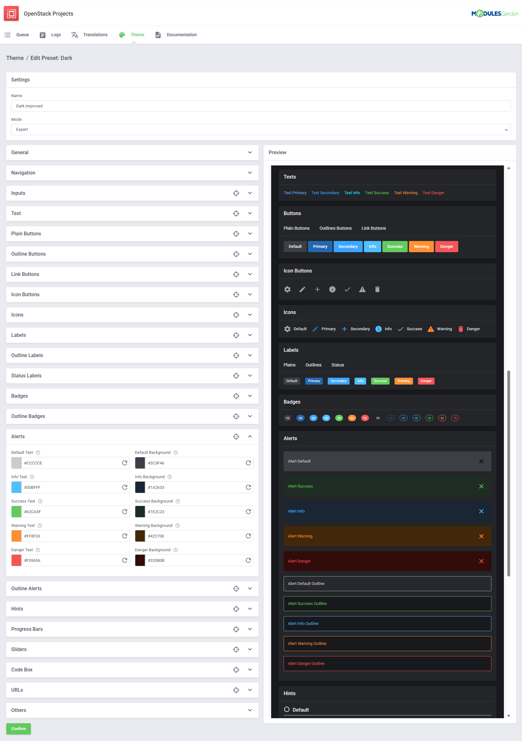 OpenStack Projects For WHMCS: Module Screenshot 15