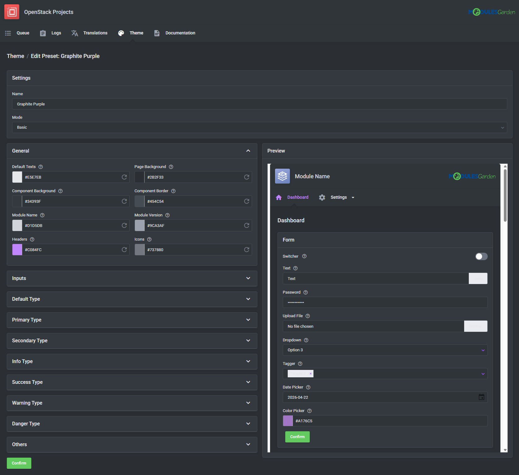 OpenStack Projects For WHMCS: Module Screenshot 16