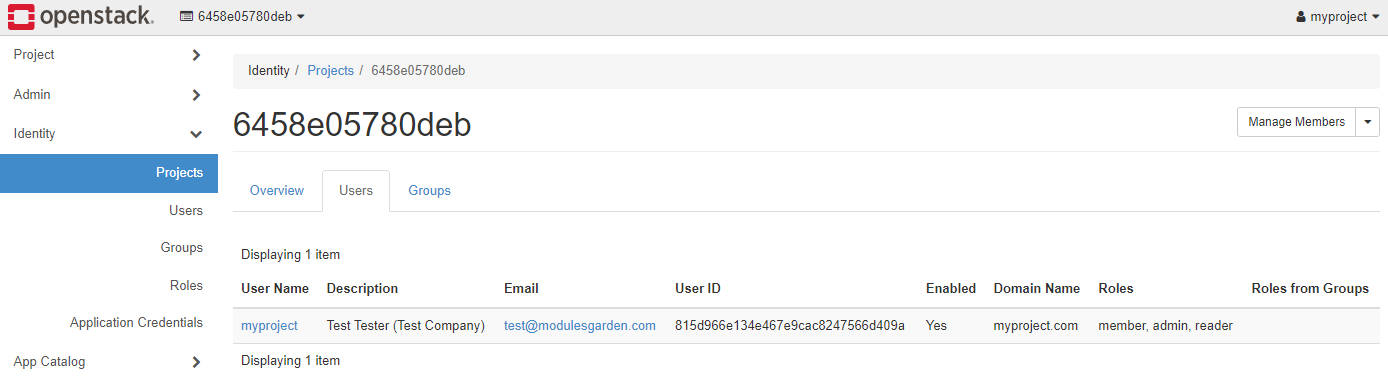 OpenStack Projects For WHMCS: Module Screenshot 7