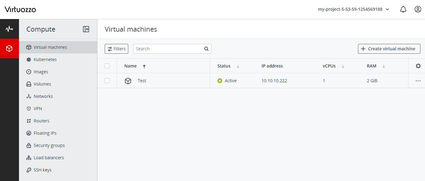 OpenStack Projects For WHMCS: Module Screenshot 11