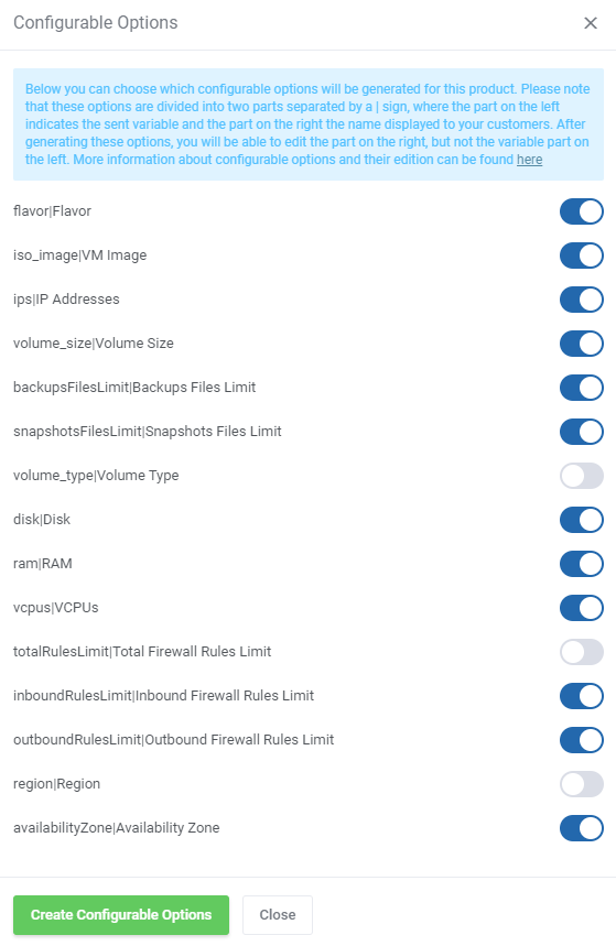 OpenStack VPS & Cloud For WHMCS: Module Screenshot 12