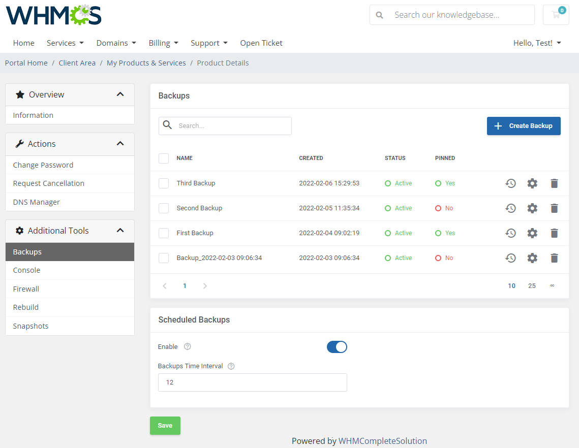 OpenStack VPS & Cloud For WHMCS: Module Screenshot 2