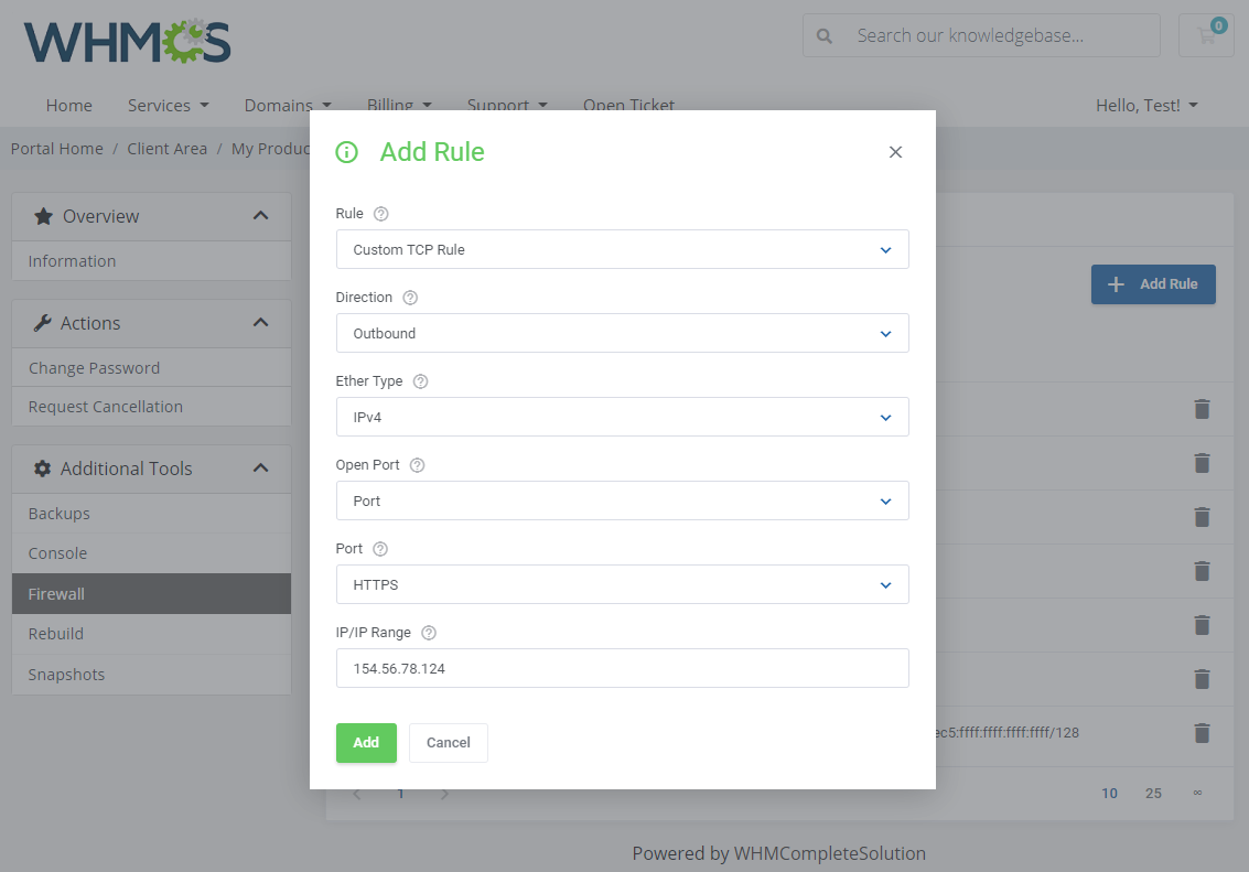 OpenStack VPS & Cloud For WHMCS: Module Screenshot 5
