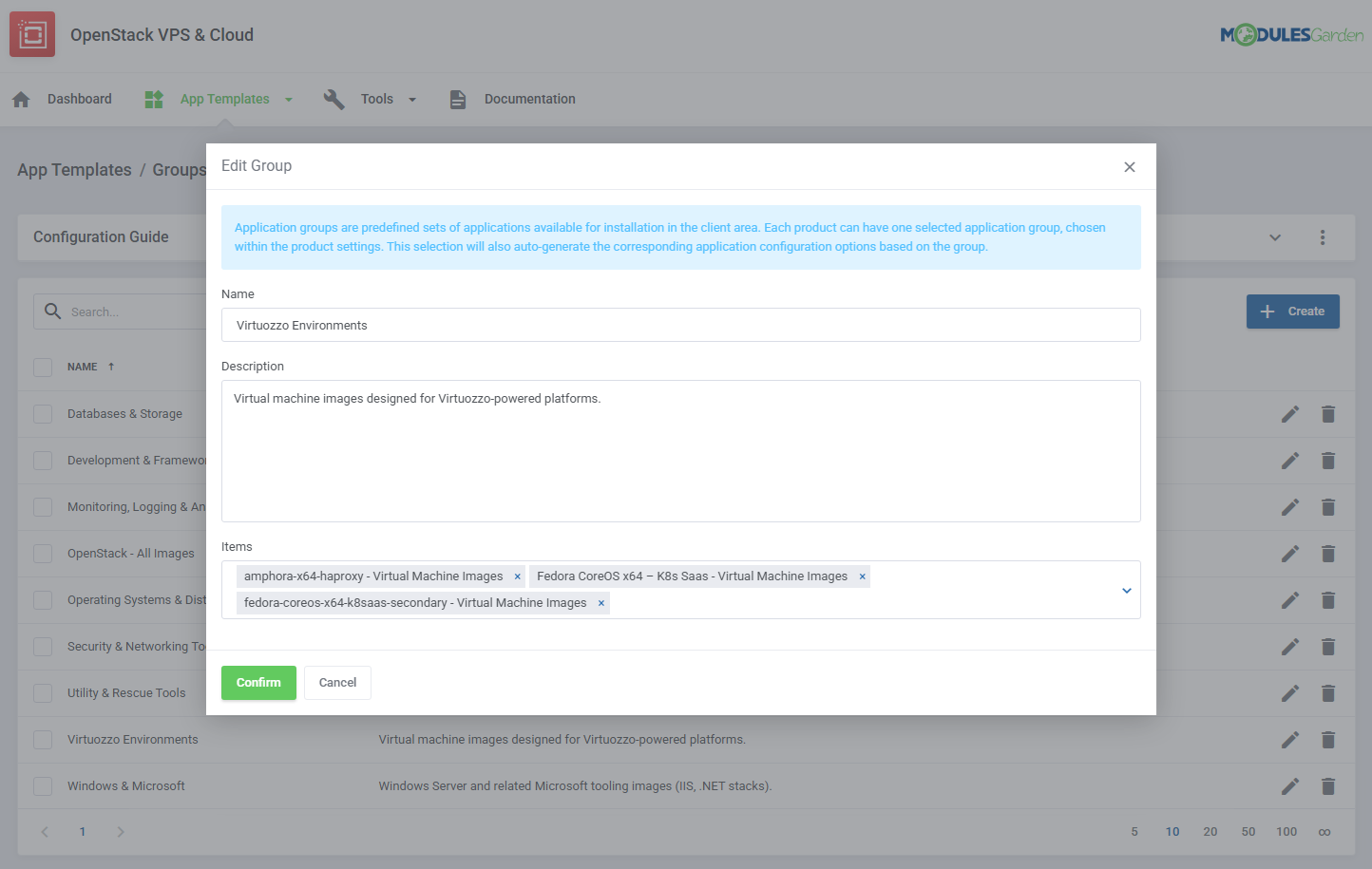 OpenStack VPS & Cloud For WHMCS: Module Screenshot 16