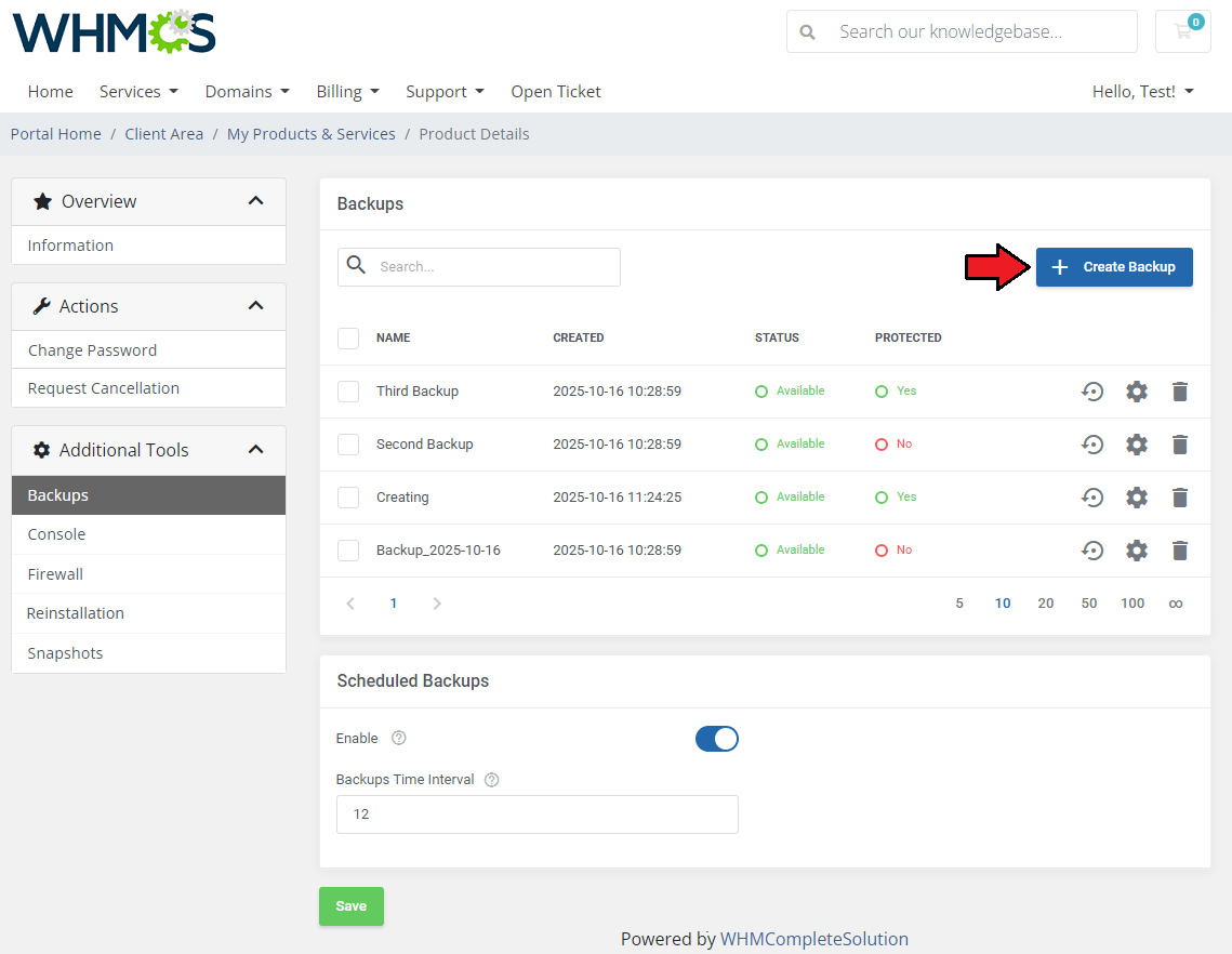 OpenStack VPS & Cloud For WHMCS: Module Screenshot 2