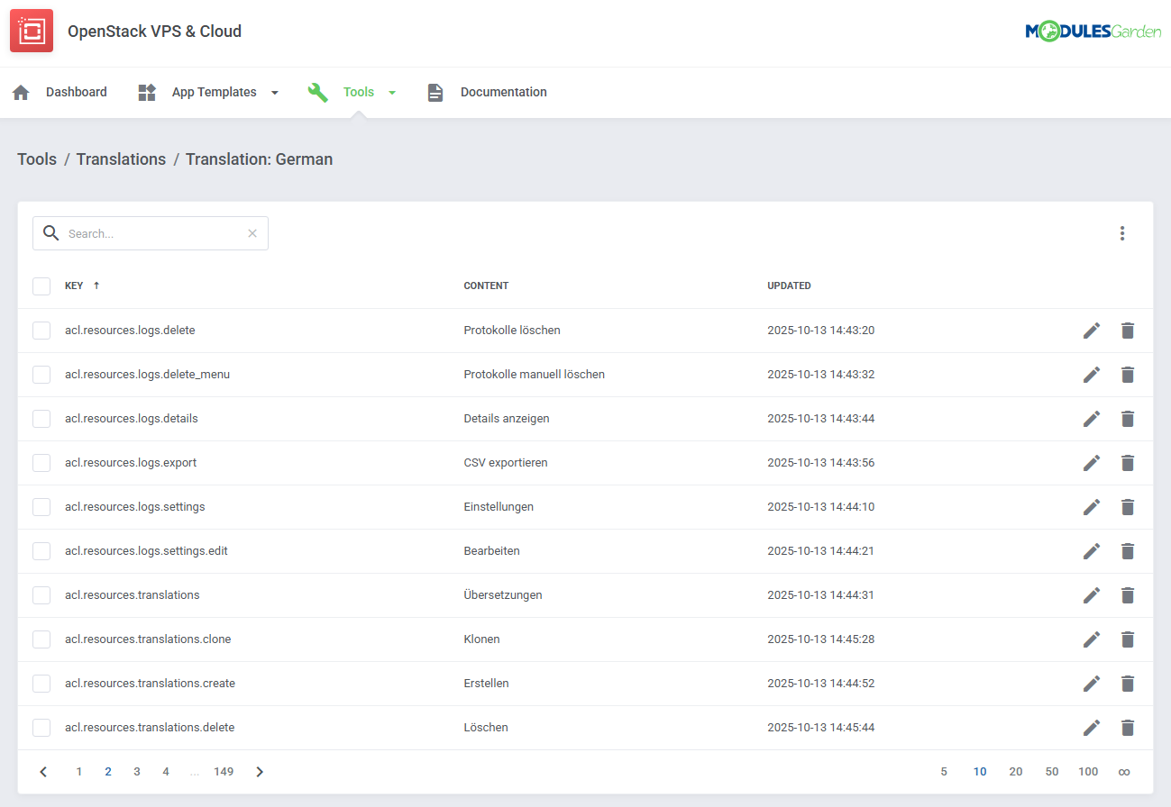 OpenStack VPS & Cloud For WHMCS: Module Screenshot 21