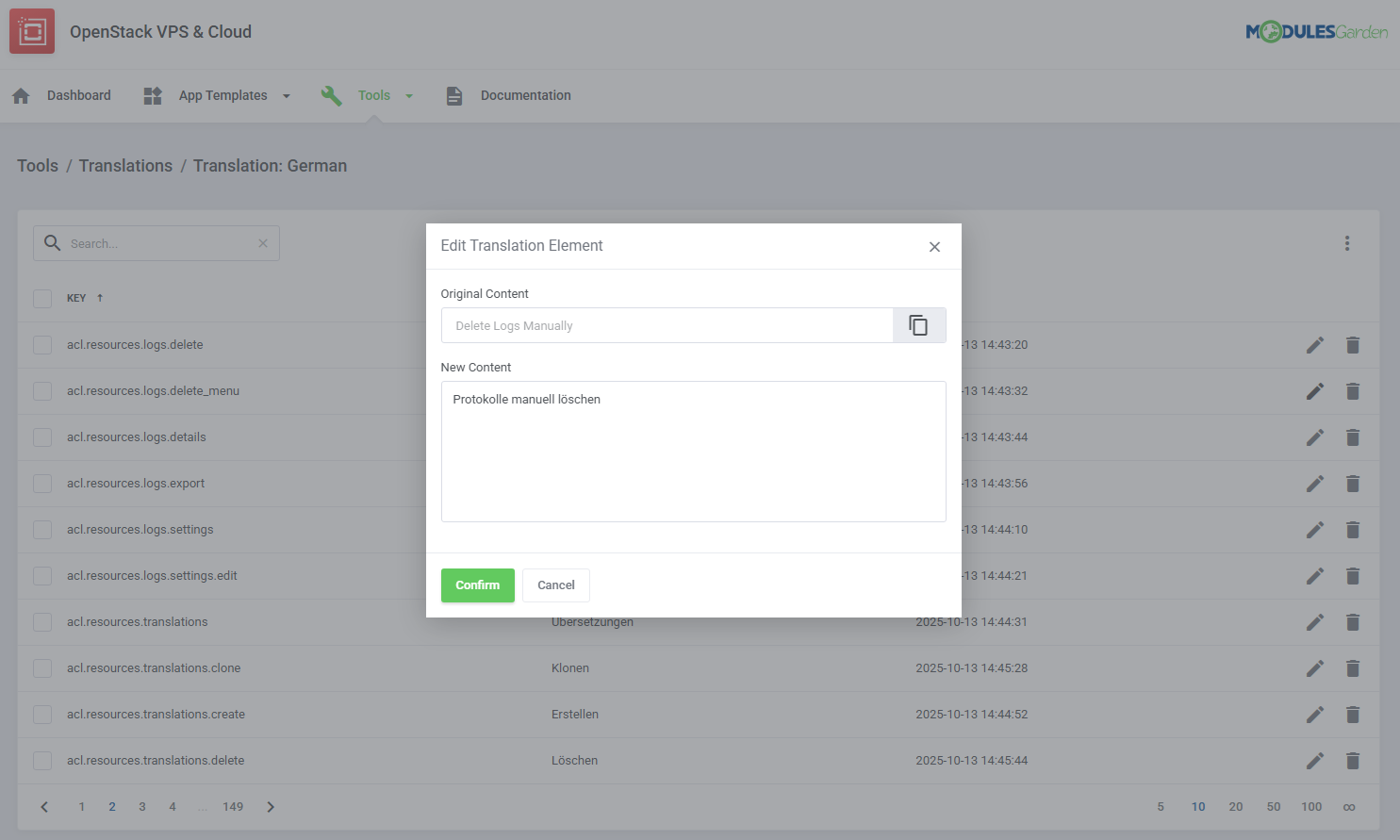 OpenStack VPS & Cloud For WHMCS: Module Screenshot 22