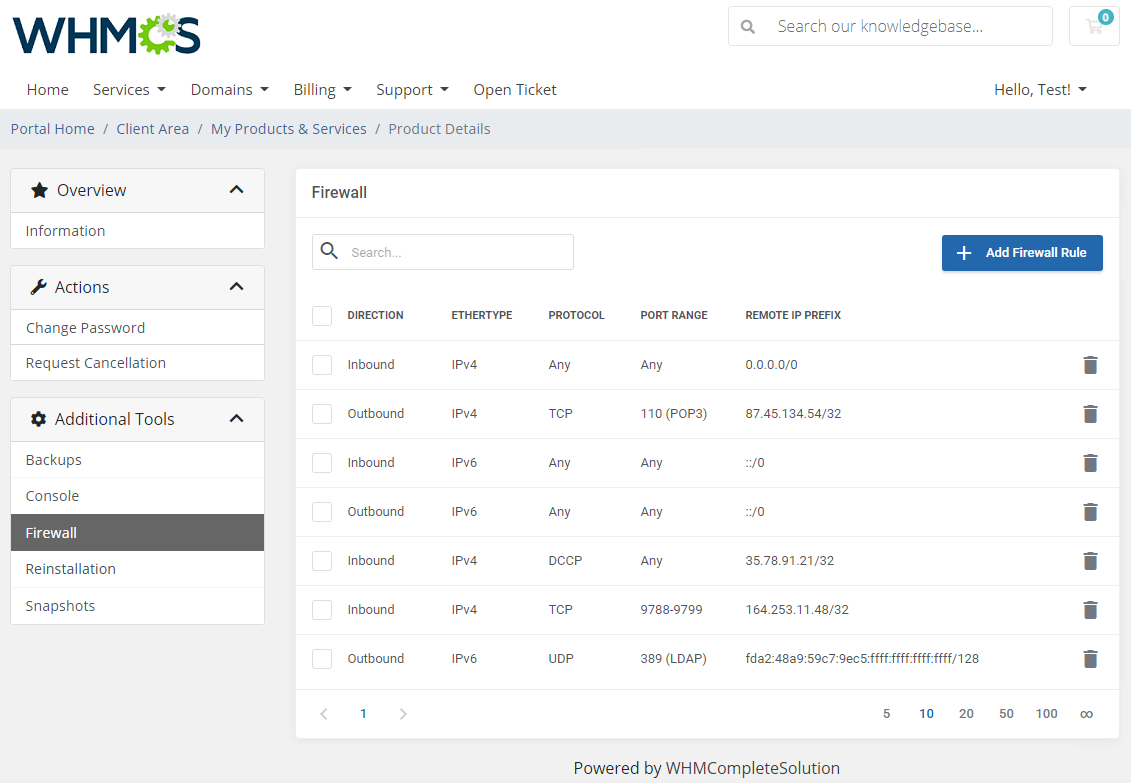 OpenStack VPS & Cloud For WHMCS: Module Screenshot 4