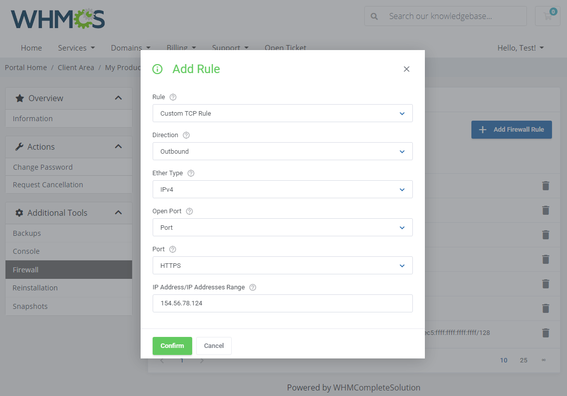 OpenStack VPS & Cloud For WHMCS: Module Screenshot 5