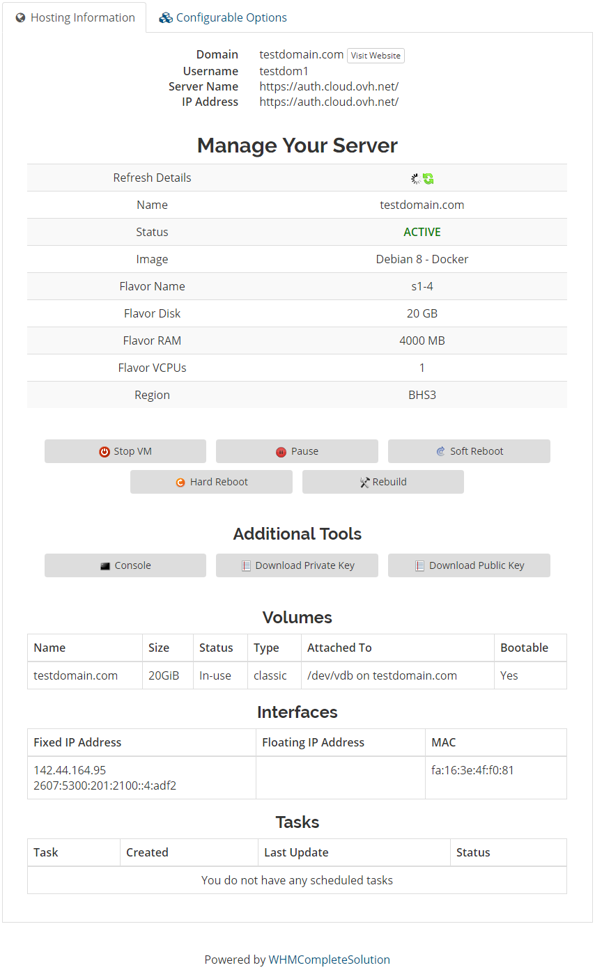 OVH Public Cloud For WHMCS - ModulesGarden
