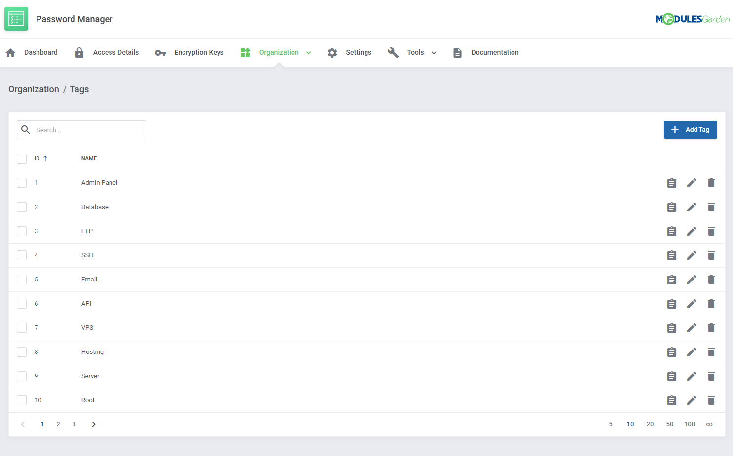 Password Manager For WHMCS: Module Screenshot 23