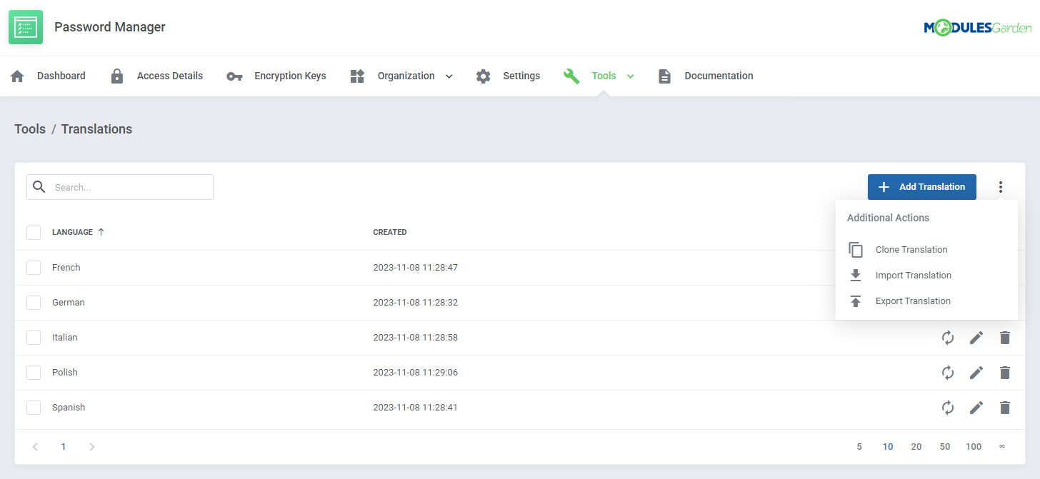 Password Manager For WHMCS: Module Screenshot 30