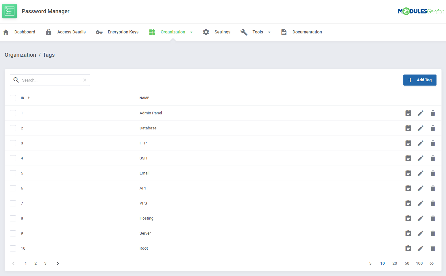 Password Manager For WHMCS: Module Screenshot 26