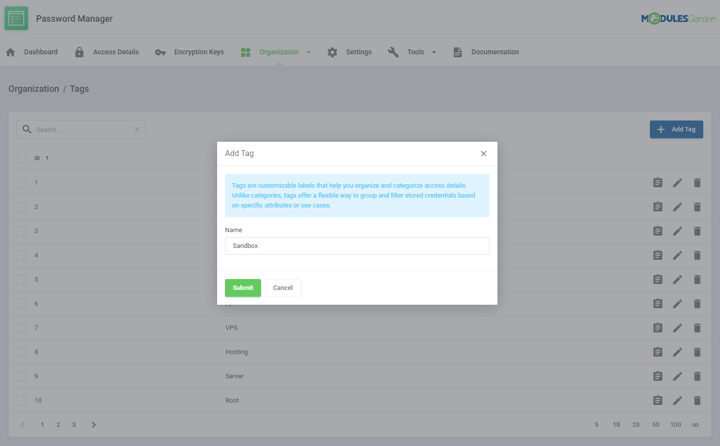 Password Manager For WHMCS: Module Screenshot 27