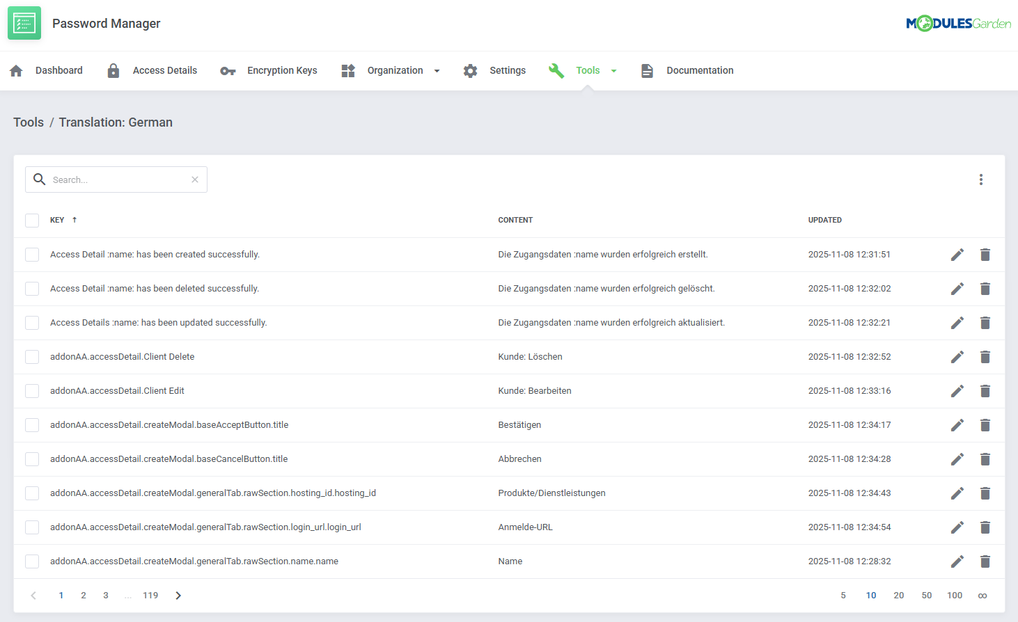 Password Manager For WHMCS: Module Screenshot 34