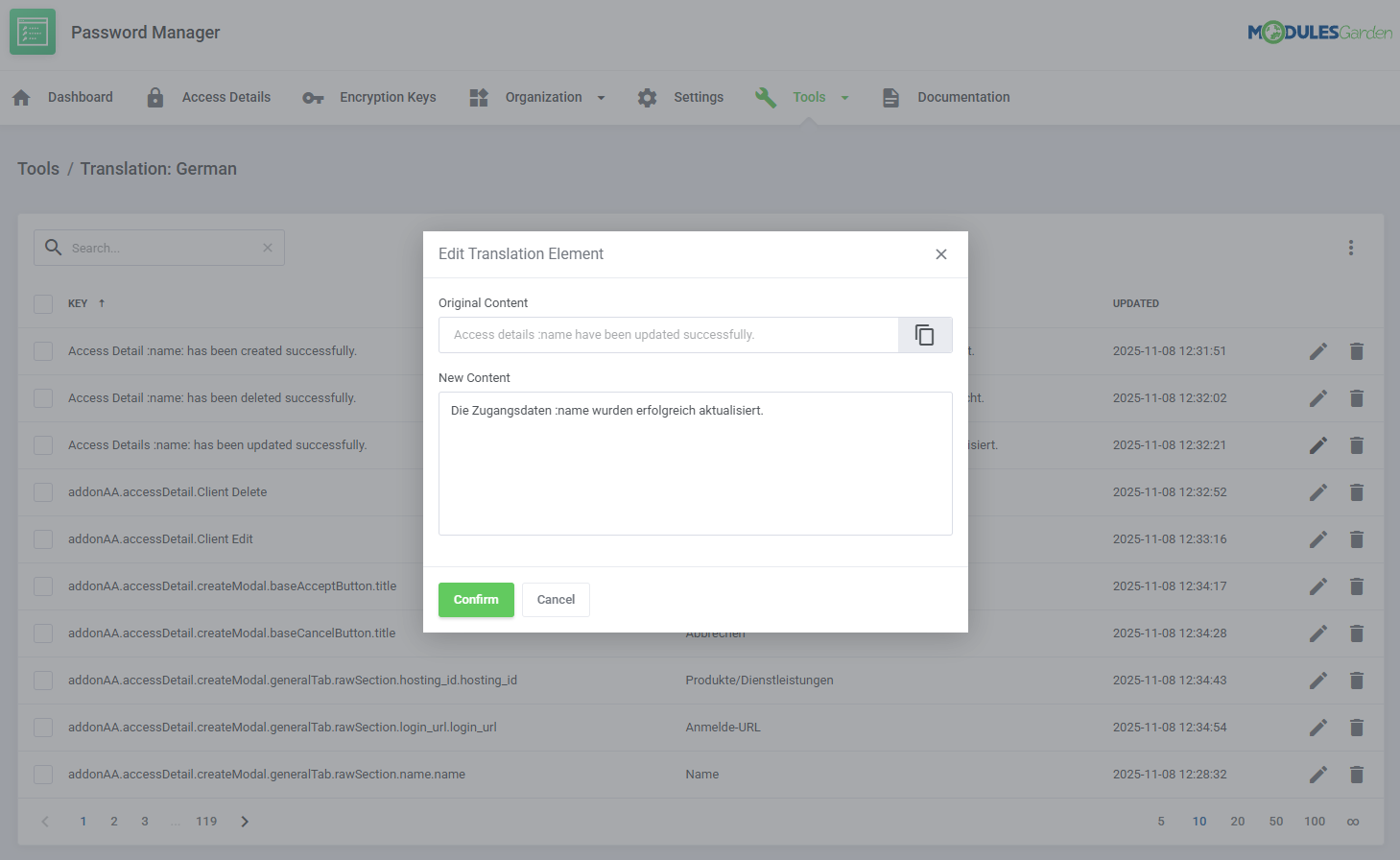 Password Manager For WHMCS: Module Screenshot 35