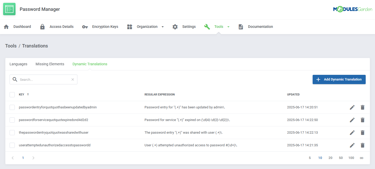 Password Manager For WHMCS: Module Screenshot 37
