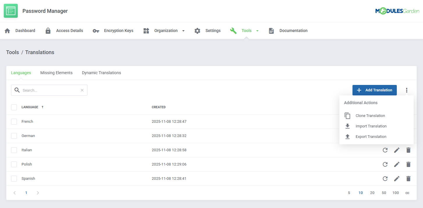Password Manager For WHMCS: Module Screenshot 33