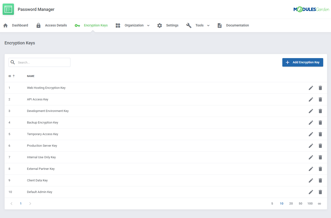 Password Manager For WHMCS: Module Screenshot 22