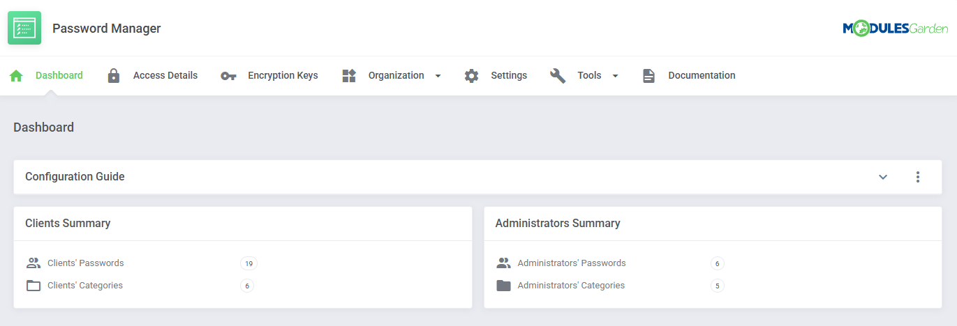 Password Manager For WHMCS: Module Screenshot 14