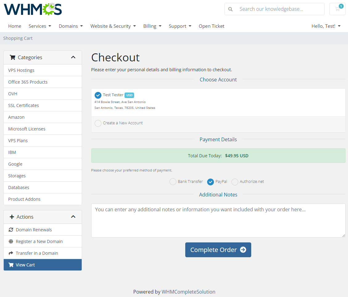 Payment Gateway Allocator For WHMCS: Module Screenshot 1