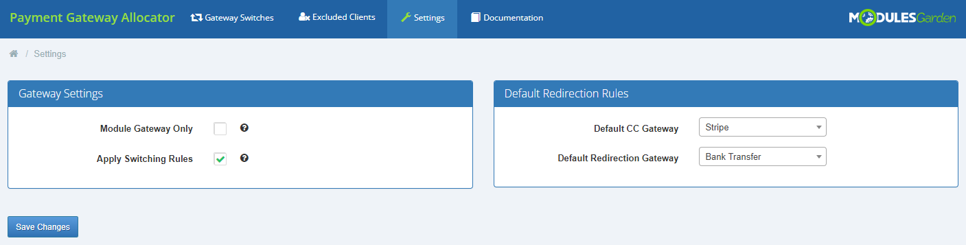 Payment Gateway Allocator For WHMCS: Module Screenshot 8