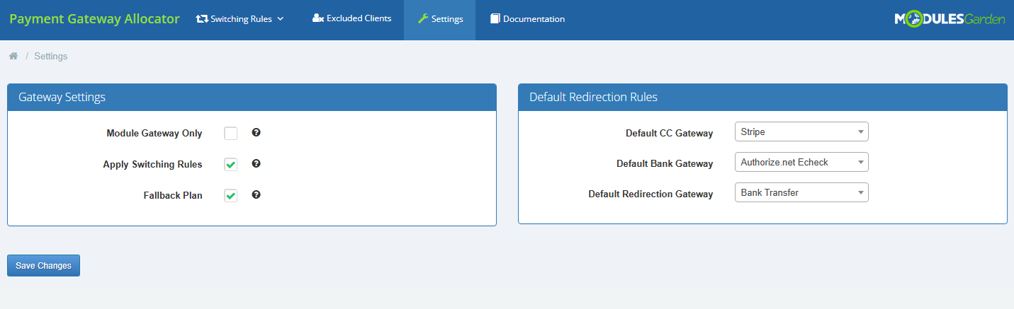 Payment Gateway Allocator For WHMCS: Module Screenshot 10