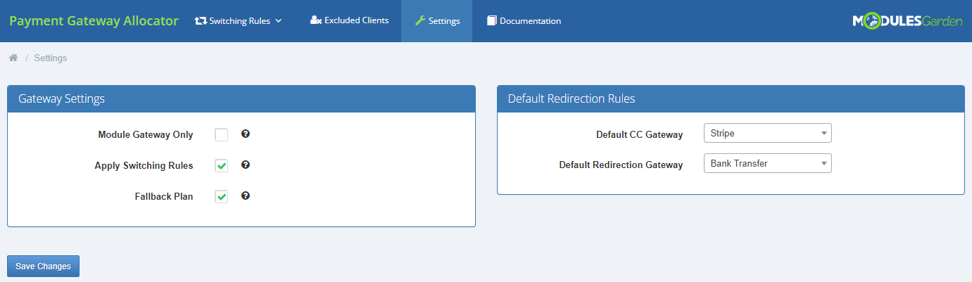 Payment Gateway Allocator For WHMCS: Module Screenshot 10