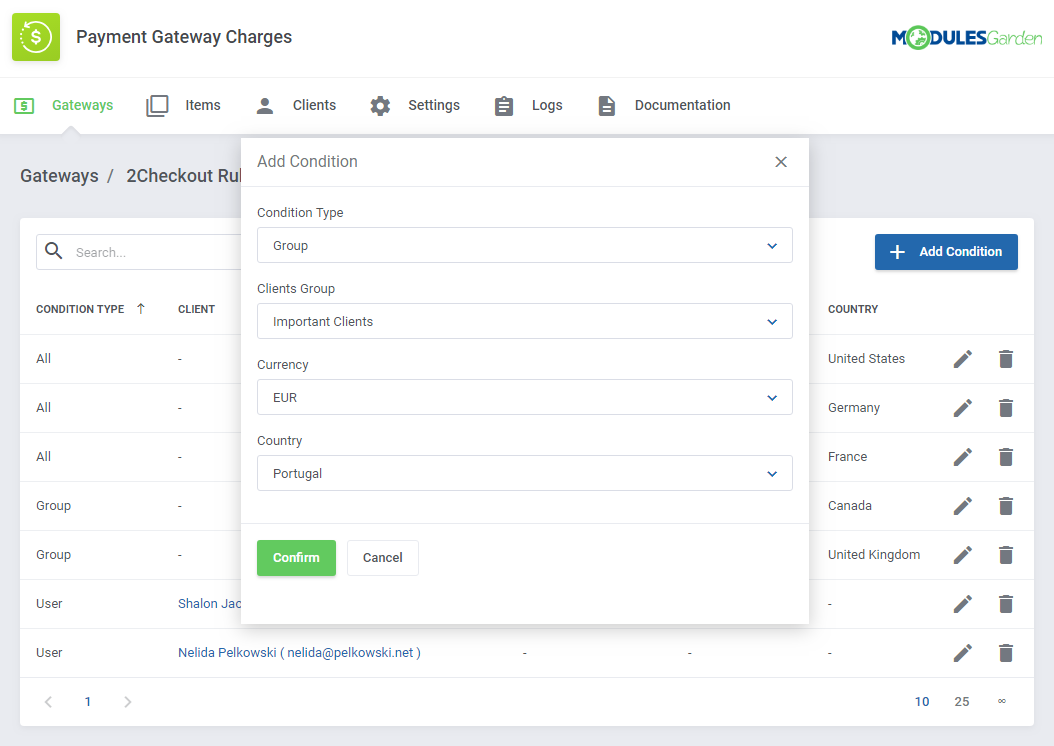 Payment Gateway Charges For WHMCS: Module Screenshot 12