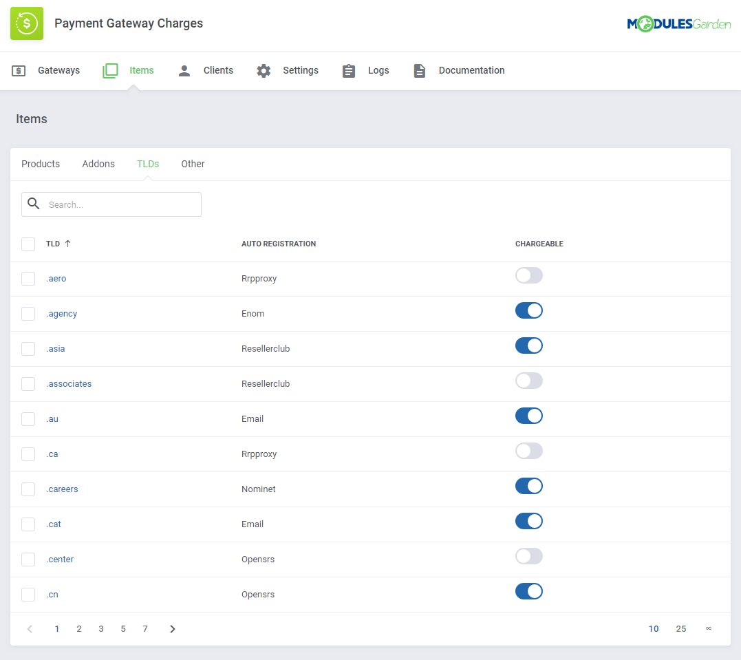 Payment Gateway Charges For WHMCS: Module Screenshot 15