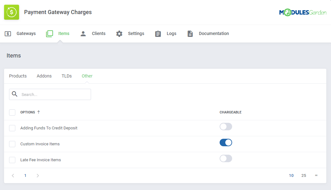Payment Gateway Charges For WHMCS: Module Screenshot 16