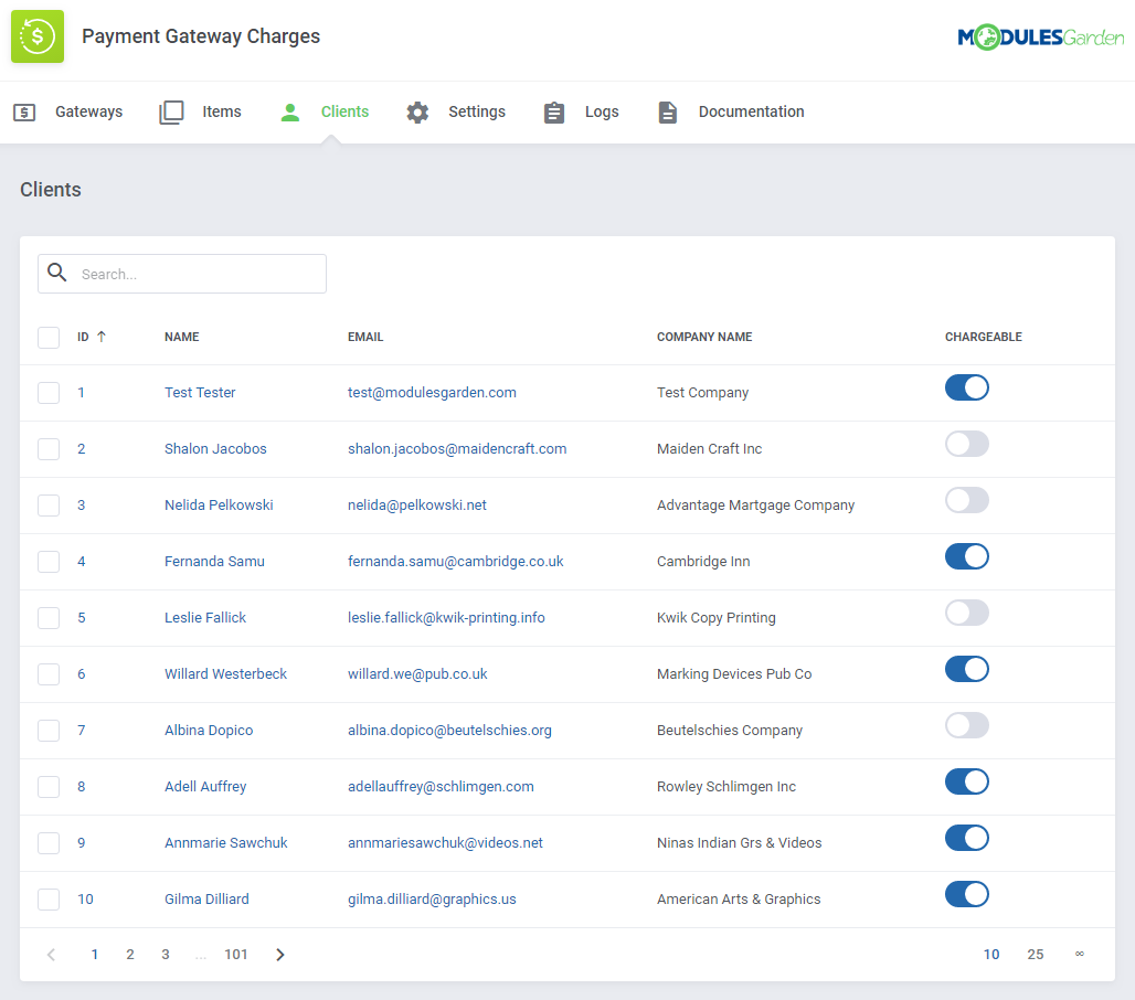 Payment Gateway Charges For WHMCS: Module Screenshot 17