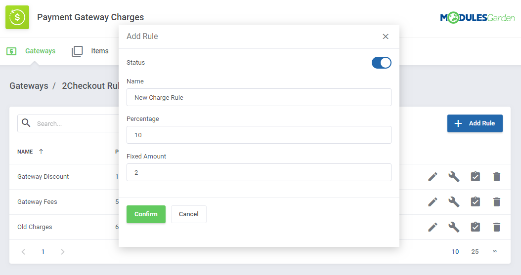 Payment Gateway Charges For WHMCS: Module Screenshot 8