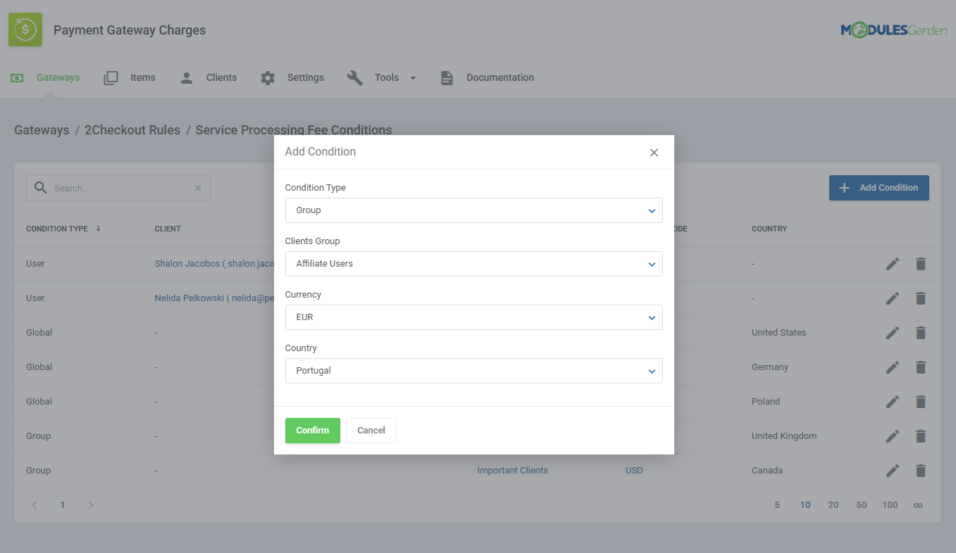 Payment Gateway Charges For WHMCS: Module Screenshot 11