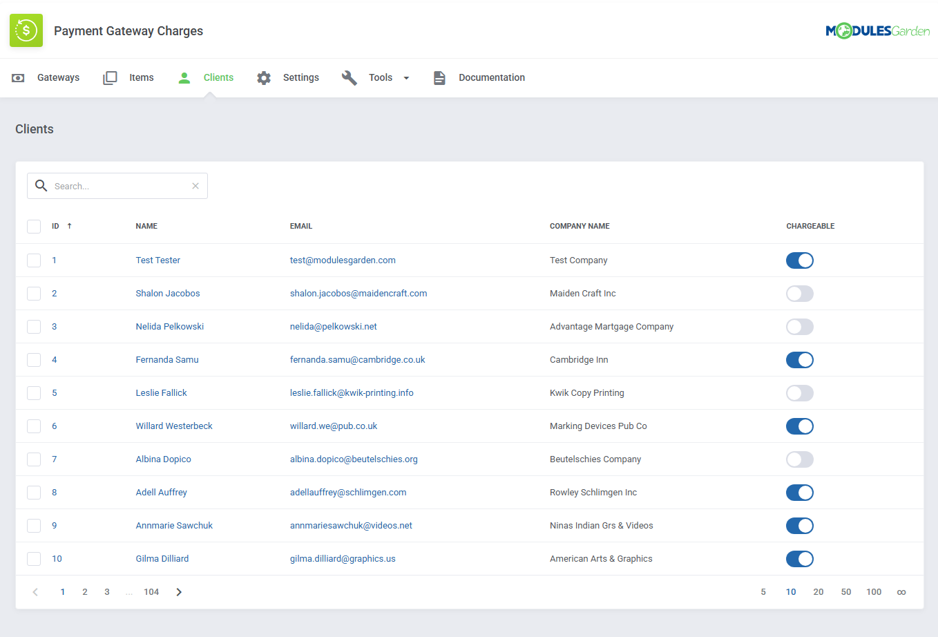 Payment Gateway Charges For WHMCS: Module Screenshot 17