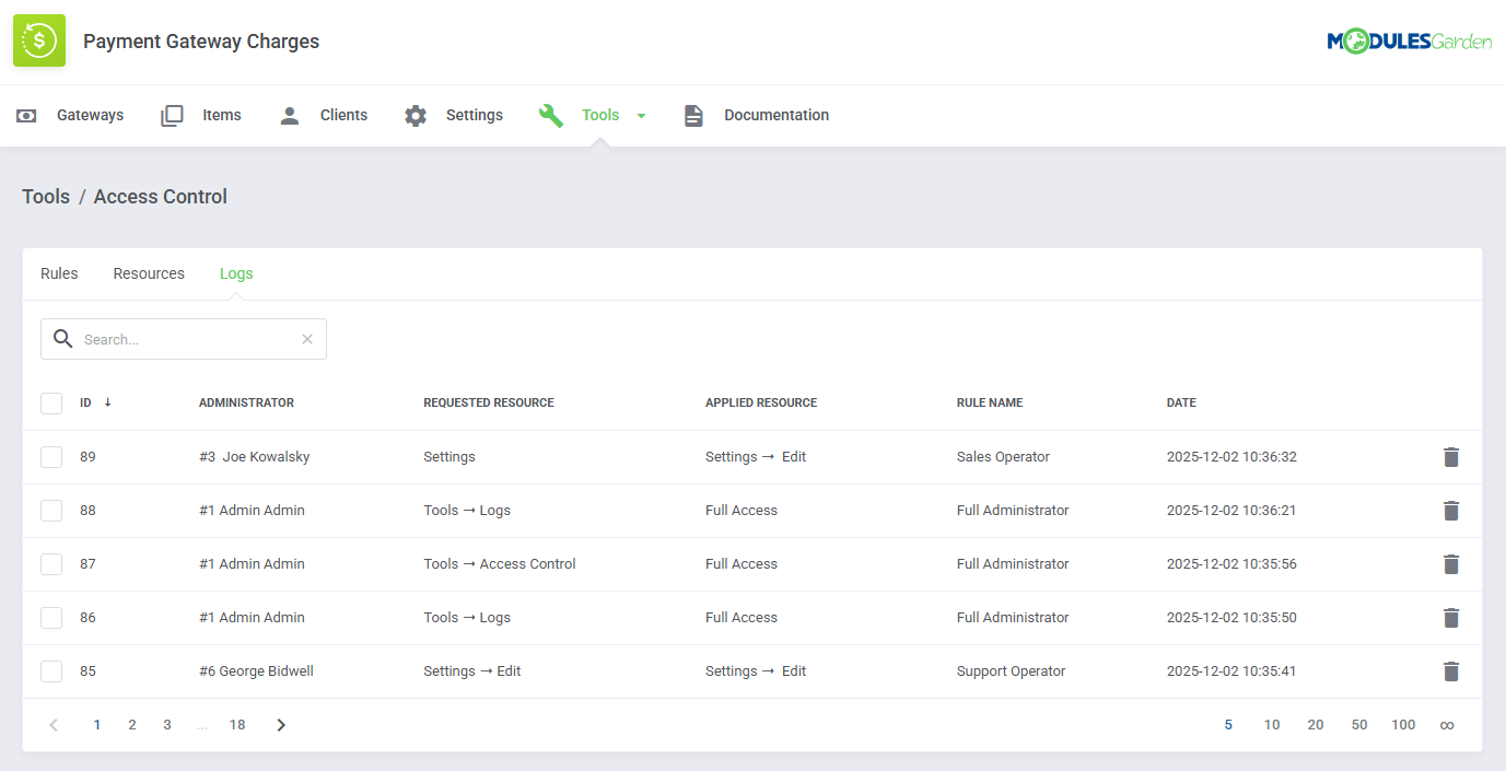 Payment Gateway Charges For WHMCS: Module Screenshot 28