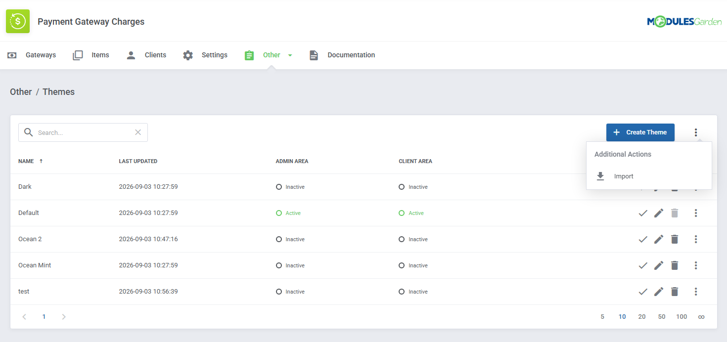 Payment Gateway Charges For WHMCS: Module Screenshot 29