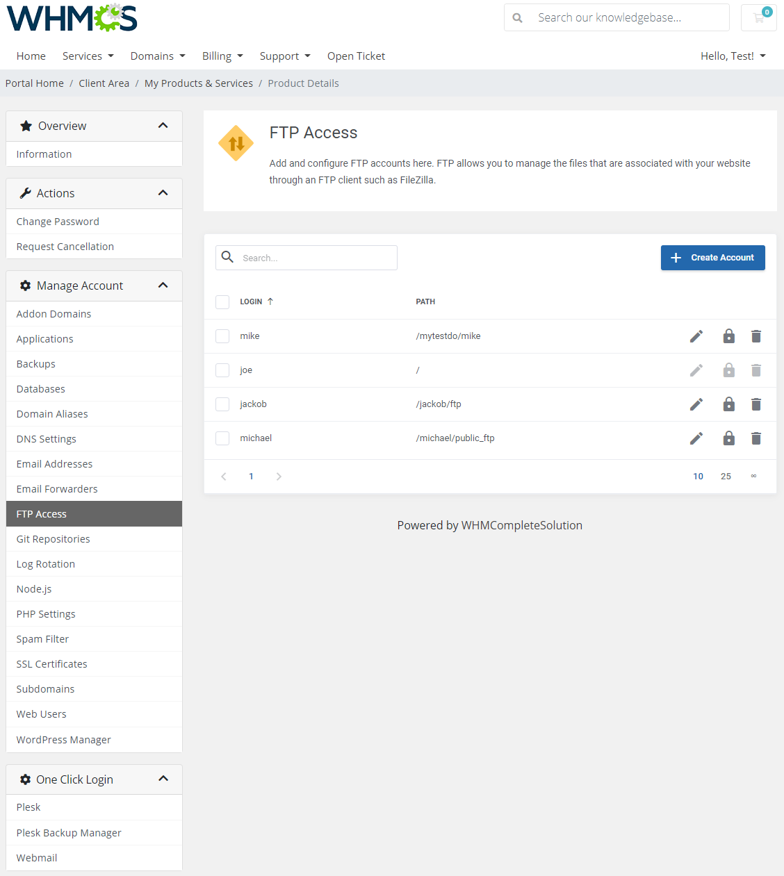Plesk Extended For WHMCS: Module Screenshot 11