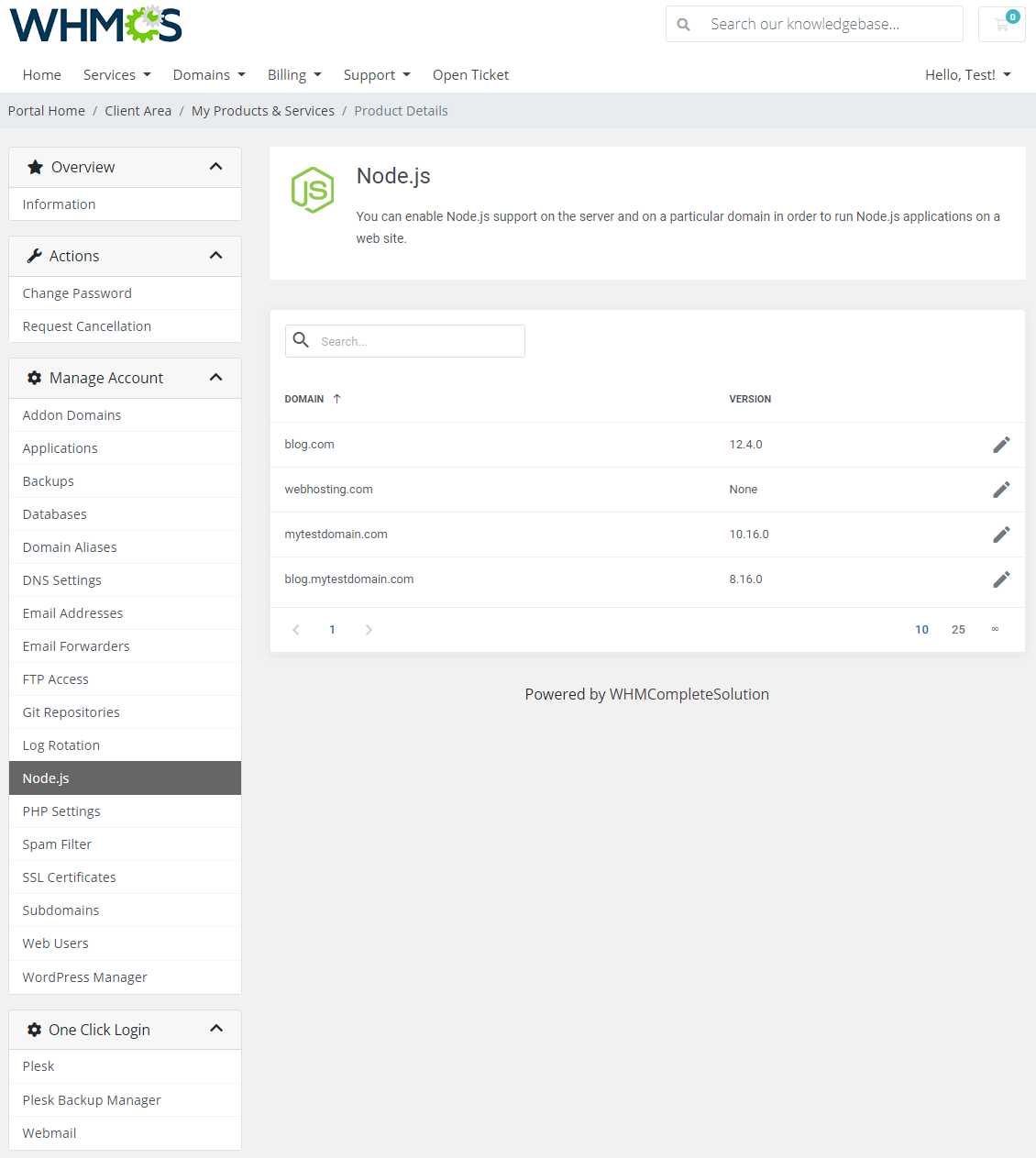 Plesk Extended For WHMCS: Module Screenshot 14