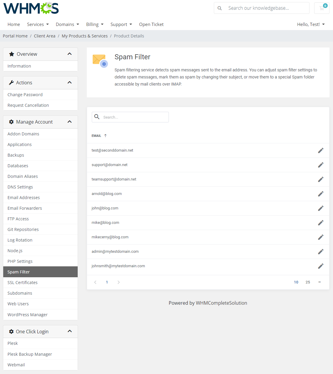 Plesk Extended For WHMCS: Module Screenshot 16