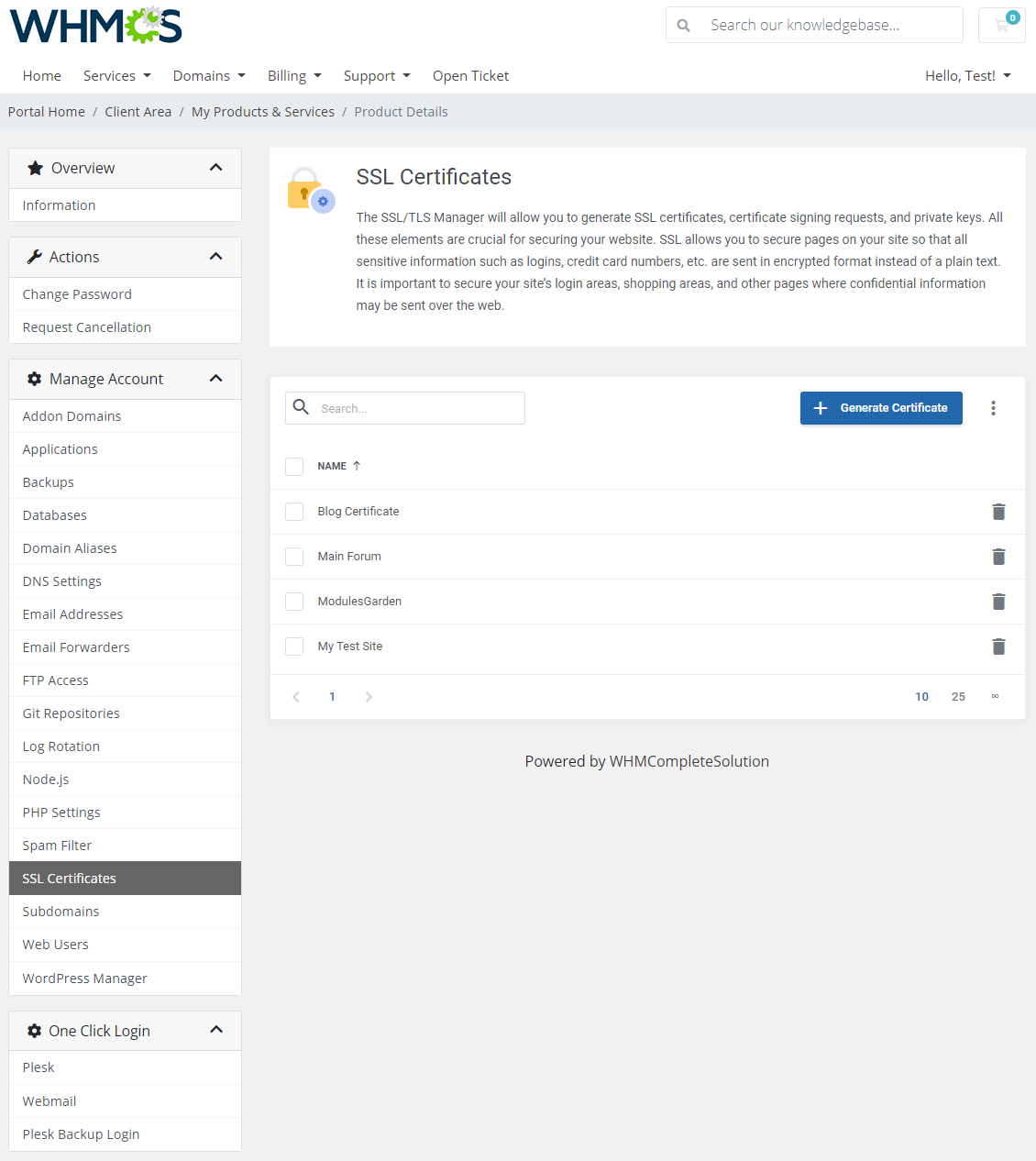 Plesk Extended For WHMCS: Module Screenshot 18