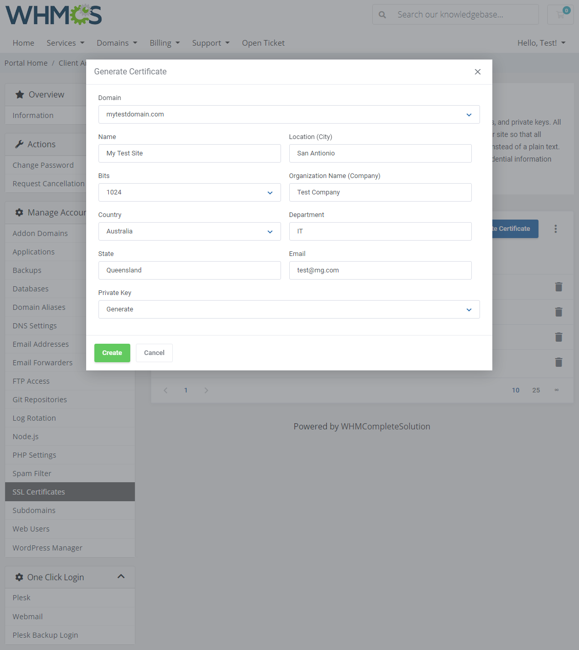 Plesk Extended For WHMCS: Module Screenshot 19